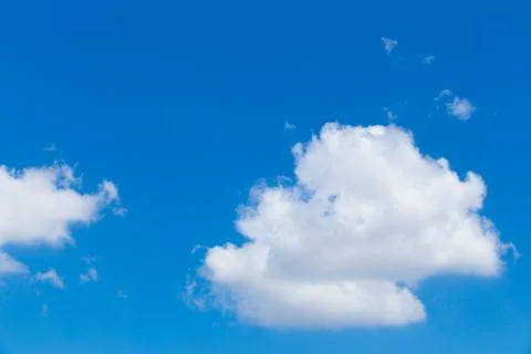 White clouds in the blue sky Stock Photos
