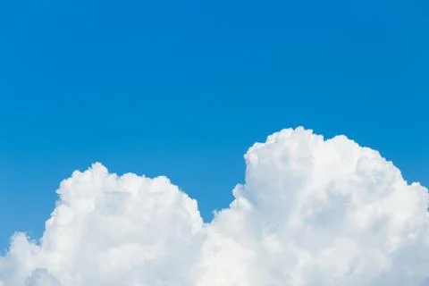 White clouds in the blue sky Stock Photos