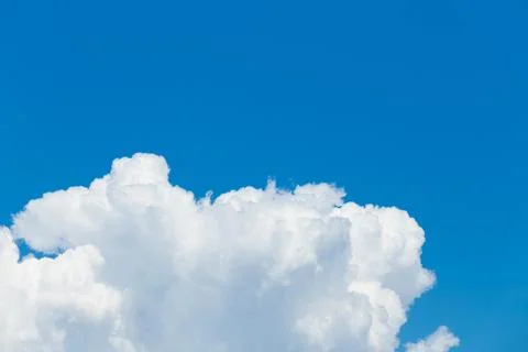 White clouds in the blue sky Stock Photos