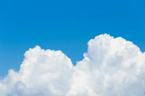 White clouds in the blue sky Stock Photos