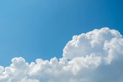 White clouds in  blue sky Stock Photos