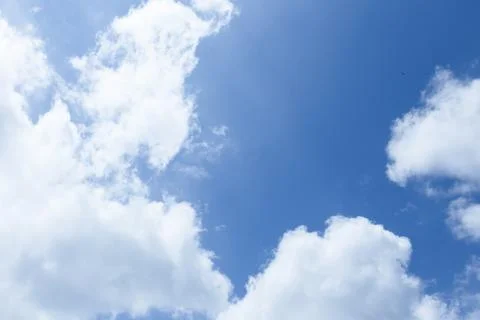 White clouds in the blue sky Stock Photos