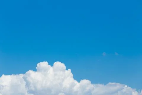 White clouds in the blue sky Stock Photos