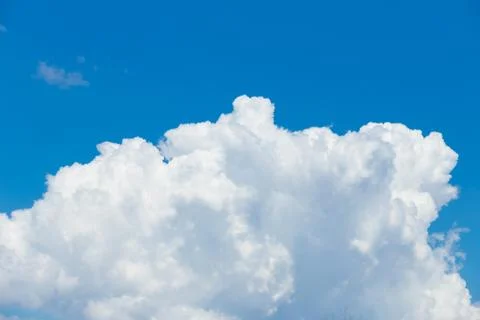 White clouds in the blue sky Stock Photos