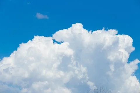 White clouds in the blue sky Stock Photos