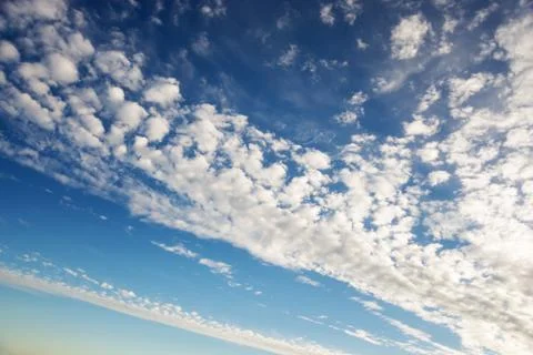 White clouds on blue sky Stock Photos