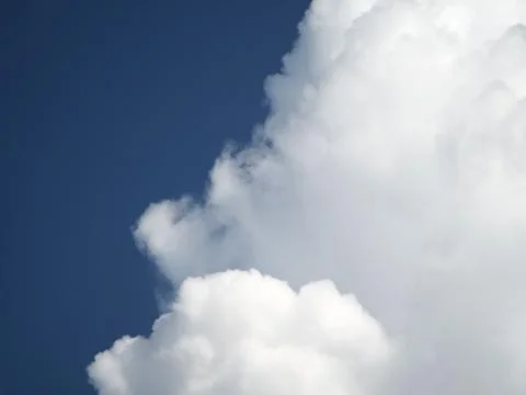 White Clouds In Blue Sky Stock Photos