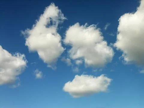 White clouds - Blue Sky Stock Photos