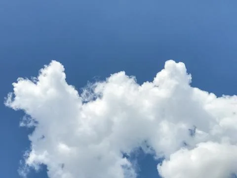 White clouds in the blue sky Stock Photos