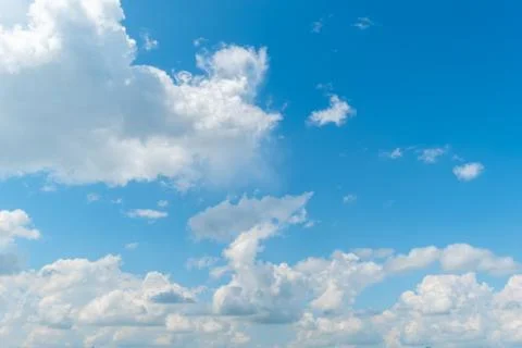 White clouds in  blue sky Stock Photos