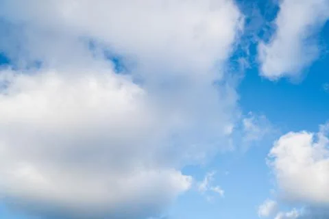 White clouds on a blue sky Stock Photos