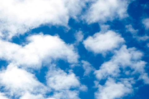 White clouds on blue sky Foto stock