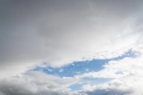 White clouds on a blue sky  Stock Photos