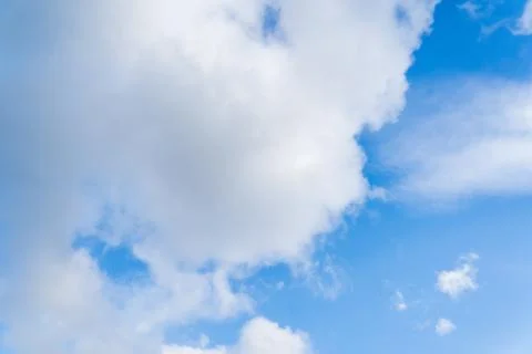 White clouds on a blue sky  Stock Photos
