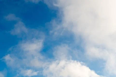 White clouds on a blue sky Stock Photos