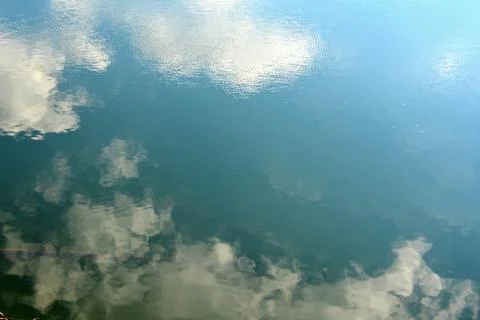 White clouds in a blue sky  Stock Photos