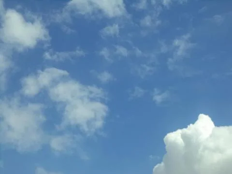 White Clouds With Blue Sky Stock Photos