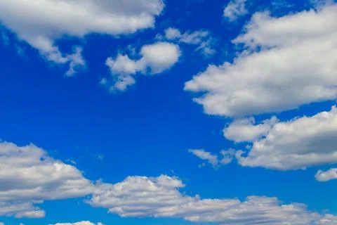 White clouds in blue sky Stock-Fotos