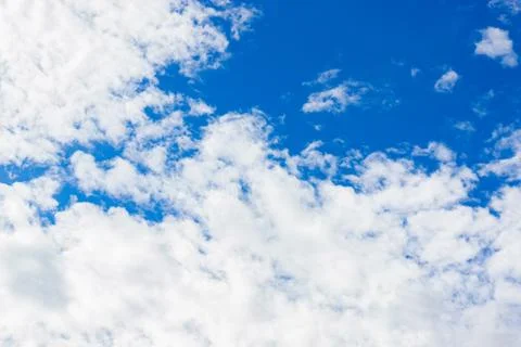 White clouds on a blue sky Stock Photos