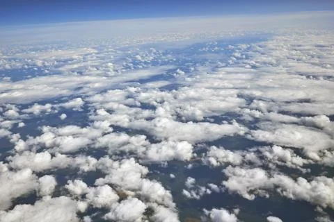 White clouds on blue sky Stock Photos