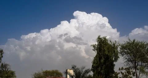 White clouds on blue sky. Stock Photos