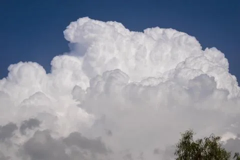 White clouds on blue sky. Stock Photos
