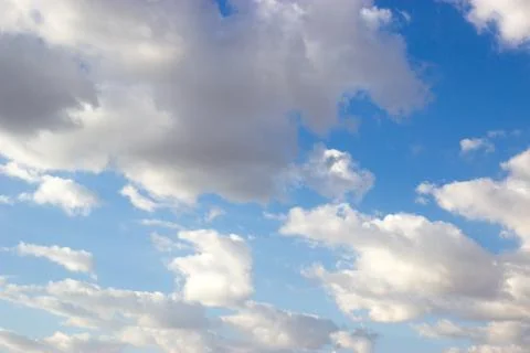 White clouds on blue sky Stock Photos