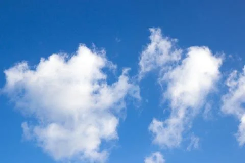 White clouds on blue sky Foto stock