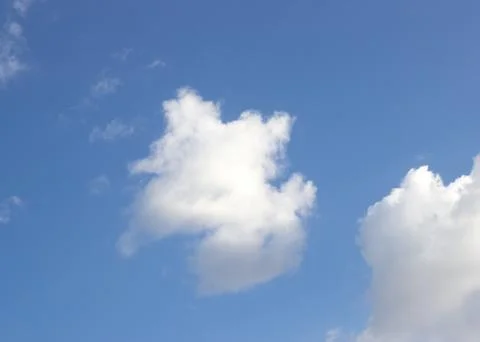 White clouds on blue sky Stock Photos
