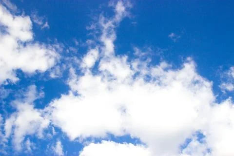 White clouds on blue sky Stock Photos
