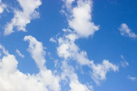 White clouds on blue sky Stock Photos
