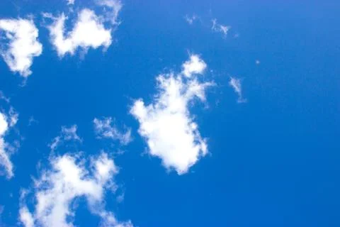 White clouds on blue sky Stock Photos