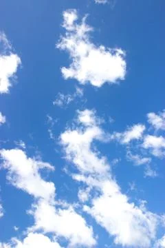 White clouds on blue sky Foto stock