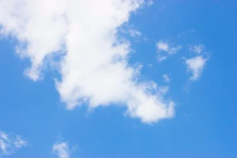 White clouds on a blue sky Stock Photos