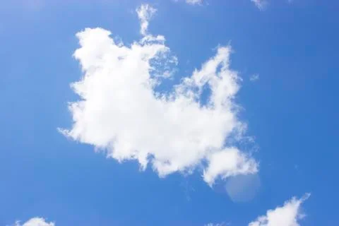 White clouds on a blue sky Stock Photos