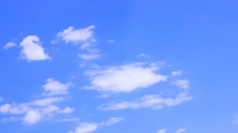 White clouds on a blue sky Foto stock