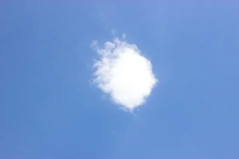 White clouds on a blue sky Foto stock