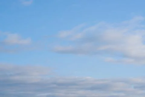 White clouds in blue sky. Fotos Stock