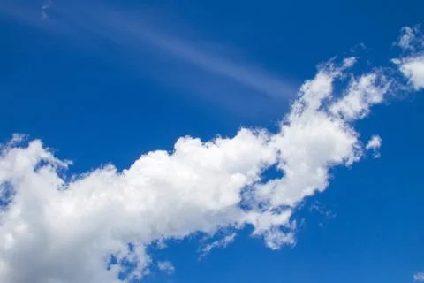 White clouds in blue sky Stock Photos