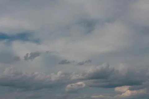 White clouds in the blue sky Stock Photos