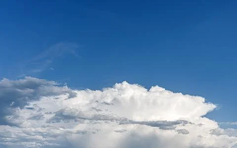 White clouds in the blue sky Stock Photos