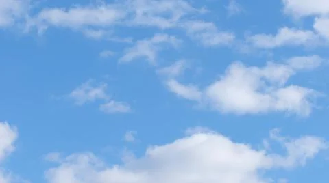 White clouds in blue sky. Stock-Fotos