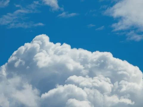 White clouds on a blue sky Stock-Fotos