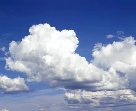 White Clouds On Blue Sky Stock Photos