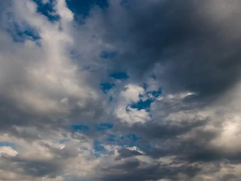 White clouds in a blue sky Fotos Stock