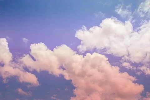 White clouds in the blue sky Stock Photos