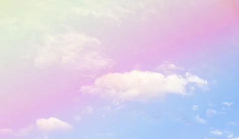 White clouds in the blue sky Stock Photos