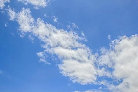 White clouds in the blue sky Stock Photos