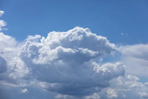 White clouds blue sky Stock Photos