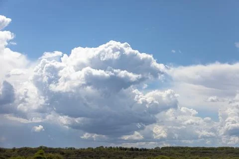 White clouds blue sky Foto stock